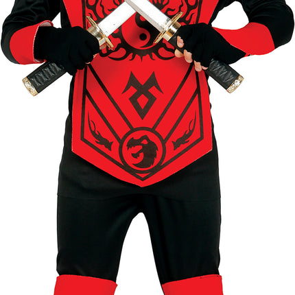 Tuta Ninja Bambino Rosso