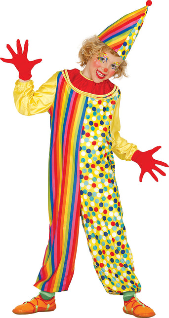 Costume da clown bambino colorato