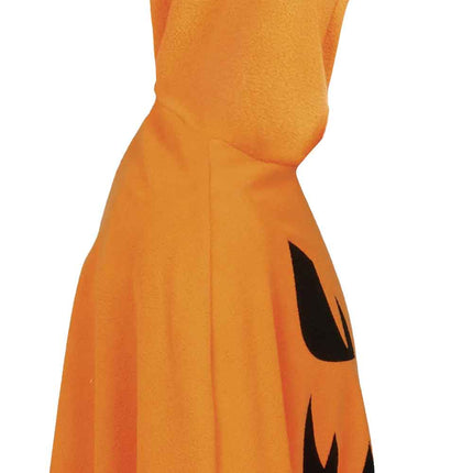 Poncho di Halloween per bambini a forma di zucca