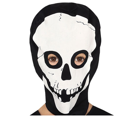 Costume di Halloween da scheletro per bambino in bianco e nero