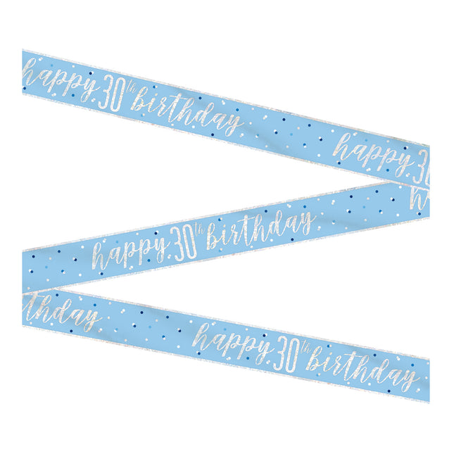 Banner 30 anni blu 2,74 m