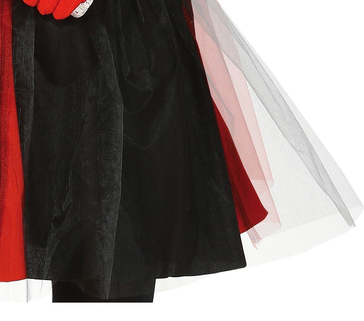 Costume di Halloween da Arlecchino bambino nero e rosso