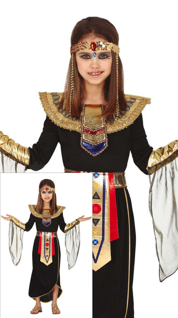 Abito Cleopatra Ragazza Nero