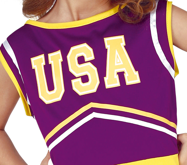Tuta da Cheerleader Bambino Viola