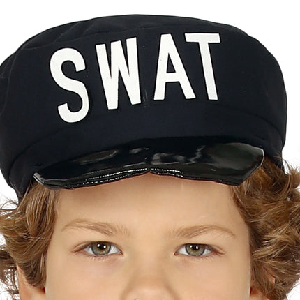 Bambino con tuta Swat