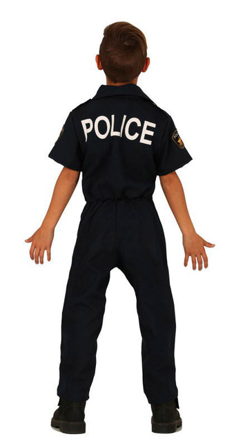 Costume da poliziotto bambino blu