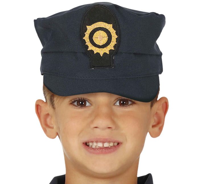 Costume da poliziotto bambino blu