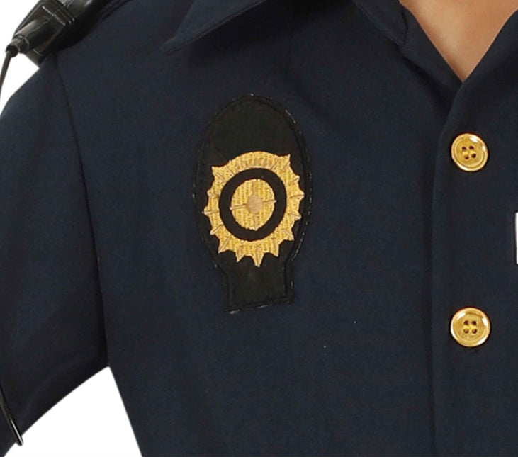 Costume da poliziotto bambino blu