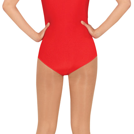 Body senza maniche rosso da donna