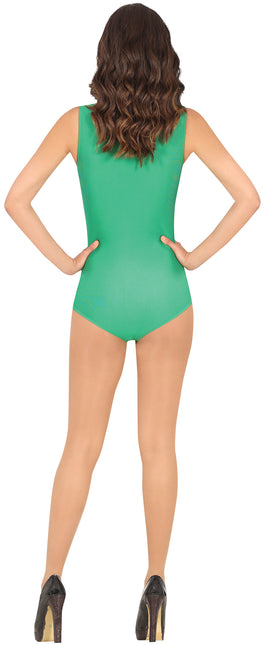 Body senza maniche verde da donna