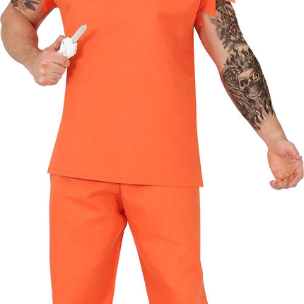 Costume di Halloween da prigioniero per uomo
