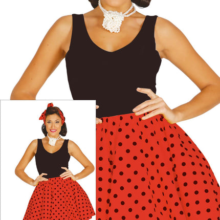 Costume Grease Donna Rosso