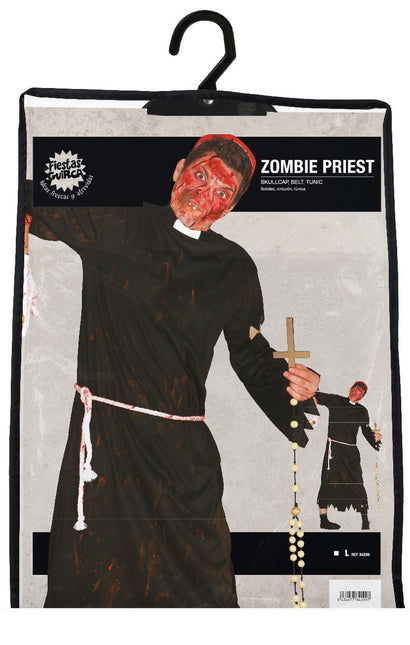 Costume di Halloween da zombie da uomo Sacerdote L