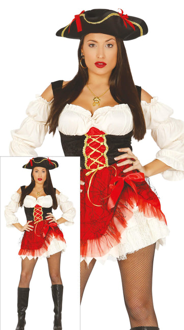 Piratesuit Donna Rosso