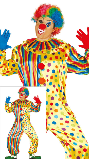 Abito da clown Uomini colorati