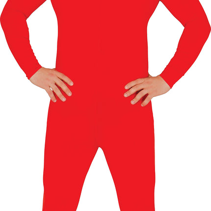 Costume da Tuta Seconda Pelle Uomo Rosso