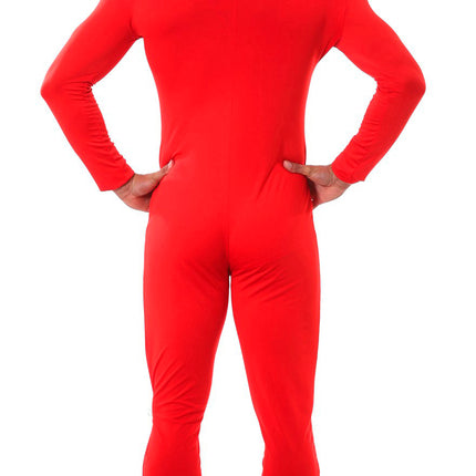 Costume da Tuta Seconda Pelle Uomo Rosso