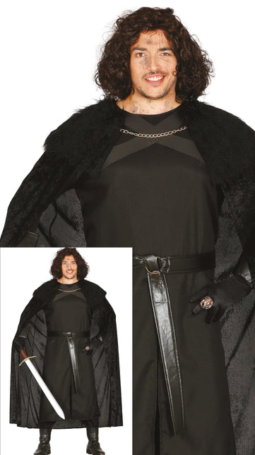 Costume Medievale Leader Nero