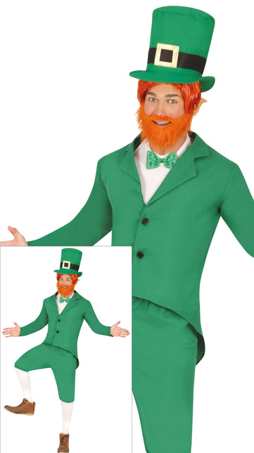 St. Costume di San Patrizio da gnomo verde per uomo