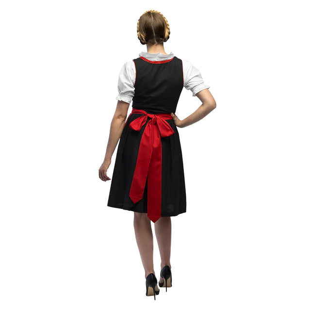 Abito Dirndl rosso Oktoberfest Frau Fischer