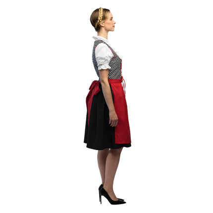 Abito Dirndl Rosso Oktoberfest Grigio Frau