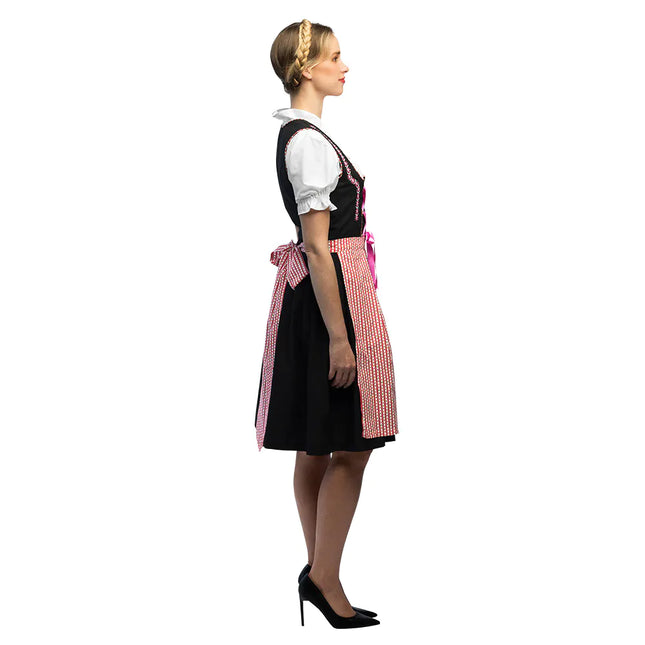 Rosso Nero Abito Dirndl Oktoberfest Donna