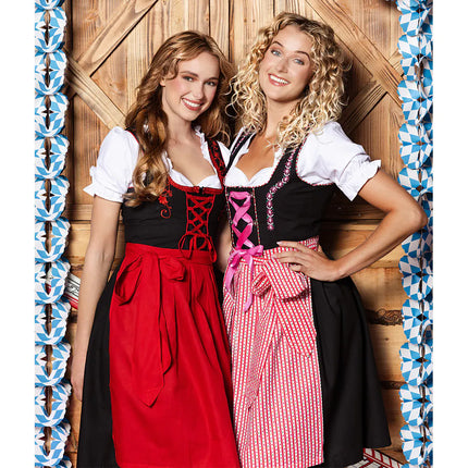 Rosso Nero Abito Dirndl Oktoberfest Donna