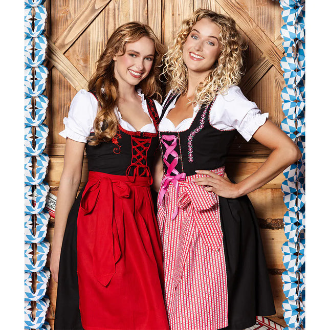 Rosso Nero Abito Dirndl Oktoberfest Donna