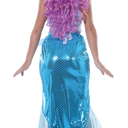 Costume da sirena Viola Blu Donna