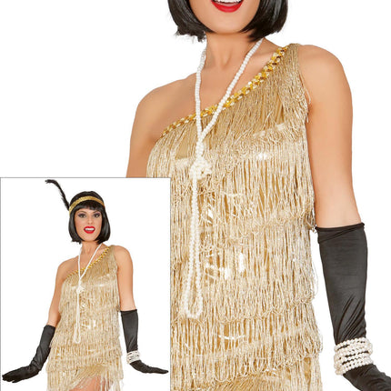 Abito Charleston Oro Donna