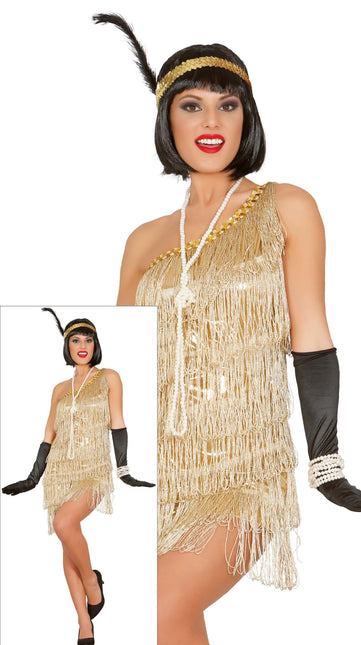 Abito Charleston Oro Donna