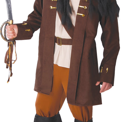 Costume da pirata marrone