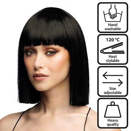 Parrucca Djamilla nero brillante