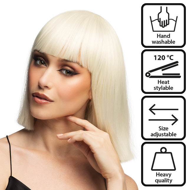 Parrucca Djamilla, bionda e vaporosa