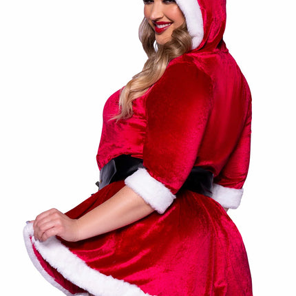 Vestito Donna Natale Rosso Ladies Leg Avenue
