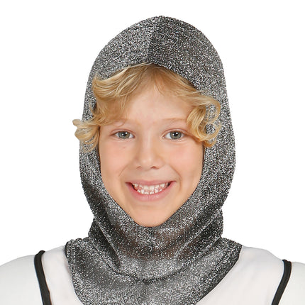 Costume da Cavaliere Medievale Bambino Argento