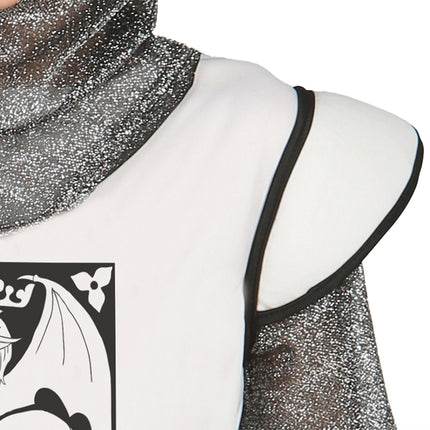 Costume da Cavaliere Medievale Bambino Argento