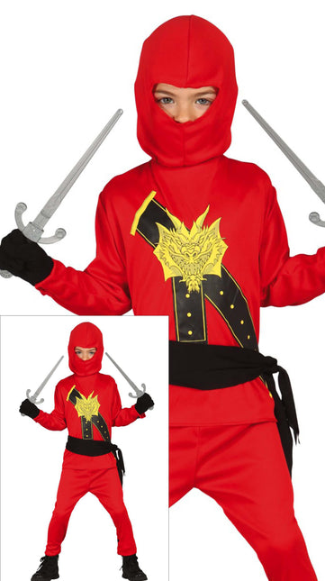 Tuta Ninja Bambino Rosso