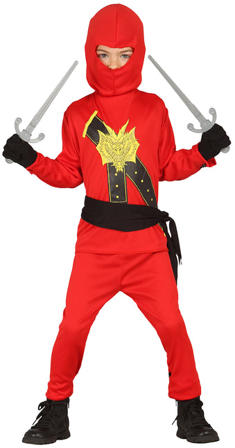 Tuta Ninja Bambino Rosso