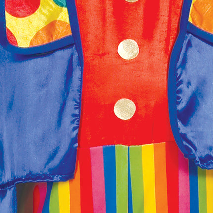 Costume da clown colorato per bambino