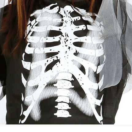 Costume Halloween Bambino Abito Scheletro