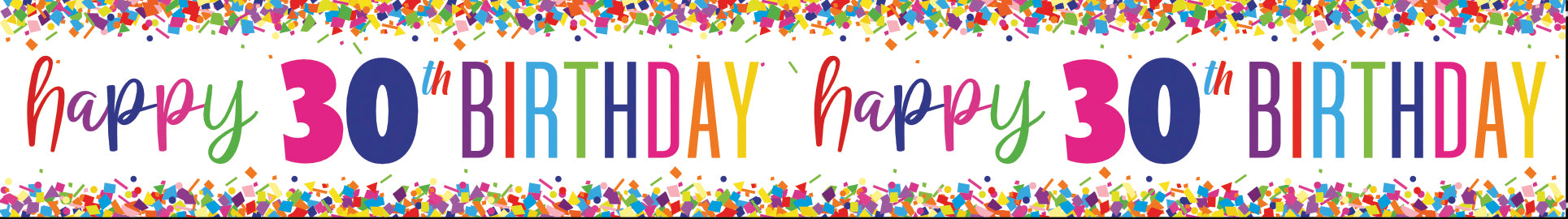 Striscione Buon Compleanno 30 Anni 2,74m