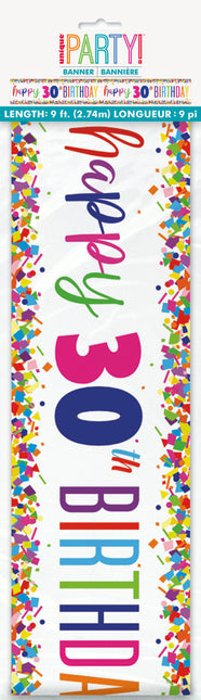 Striscione Buon Compleanno 30 Anni 2,74m
