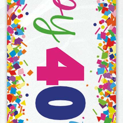 Striscione Buon Compleanno 40 Anni 2,74m