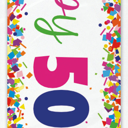 Striscione Buon Compleanno 50 Anni 2,74m