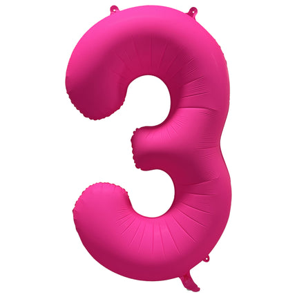 Palloncino a 3 anni Neon Rosa Vuoto 86 cm
