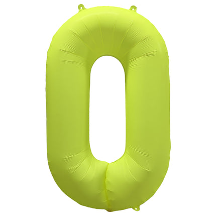 Palloncino 0 Year Figure Giallo Neon Vuoto 86cm