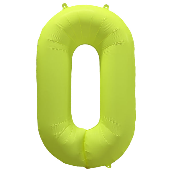 Palloncino 0 Year Figure Giallo Neon Vuoto 86cm
