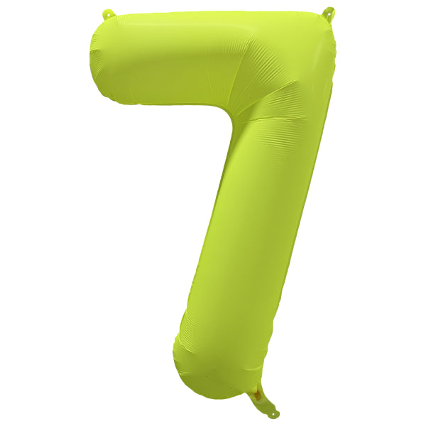 Palloncino 7 anni Neon Giallo Vuoto 86cm