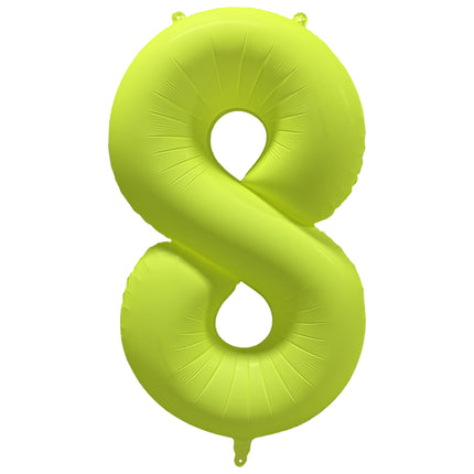 Palloncino 8 anni Neon Giallo Vuoto 86cm